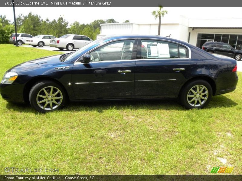 Ming Blue Metallic / Titanium Gray 2007 Buick Lucerne CXL