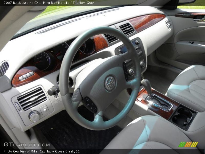 Ming Blue Metallic / Titanium Gray 2007 Buick Lucerne CXL
