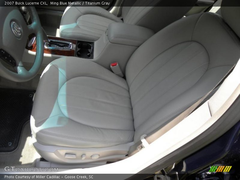 Ming Blue Metallic / Titanium Gray 2007 Buick Lucerne CXL