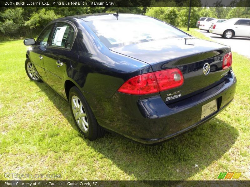 Ming Blue Metallic / Titanium Gray 2007 Buick Lucerne CXL