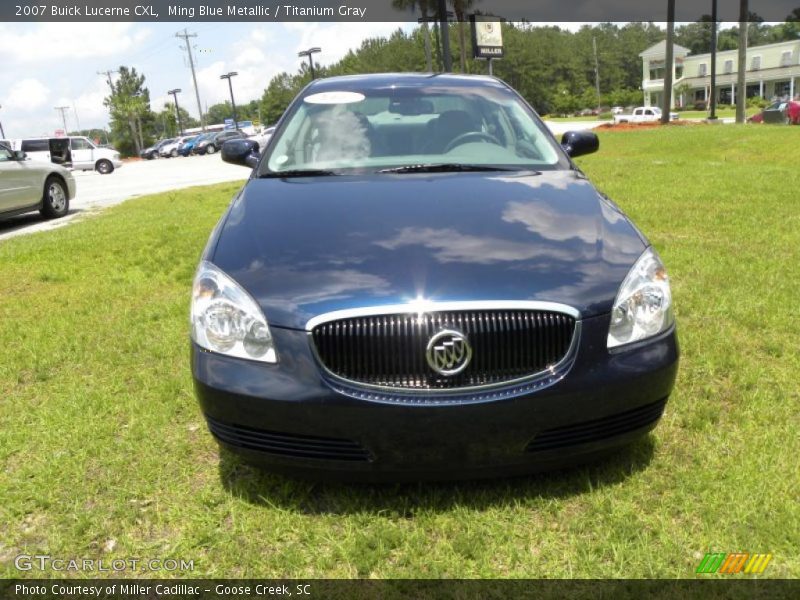 Ming Blue Metallic / Titanium Gray 2007 Buick Lucerne CXL