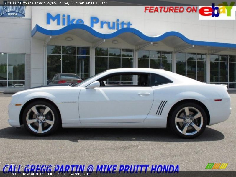 Summit White / Black 2010 Chevrolet Camaro SS/RS Coupe