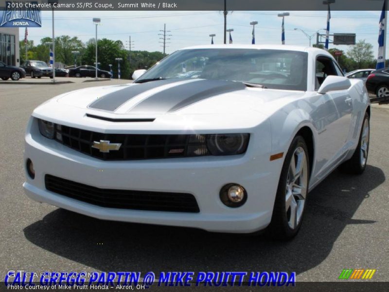 Summit White / Black 2010 Chevrolet Camaro SS/RS Coupe