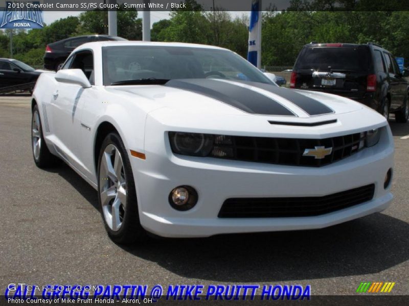 Summit White / Black 2010 Chevrolet Camaro SS/RS Coupe