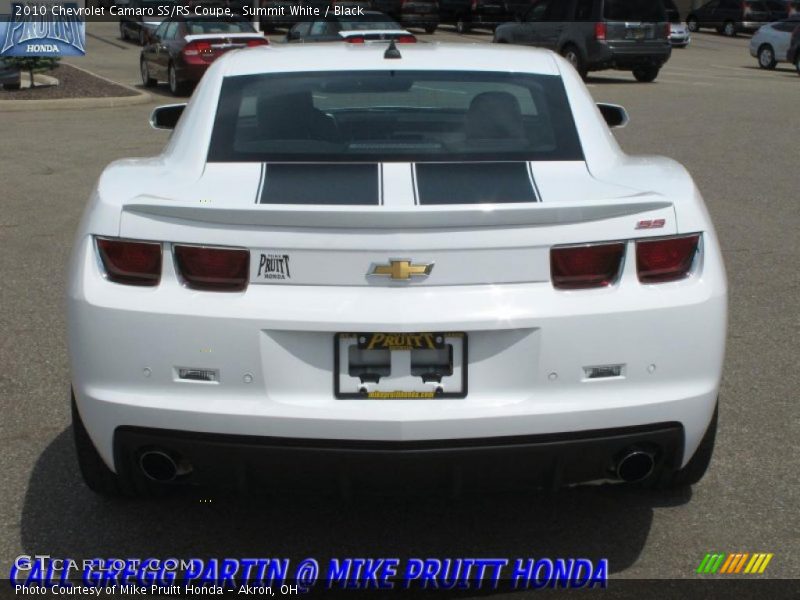 Summit White / Black 2010 Chevrolet Camaro SS/RS Coupe