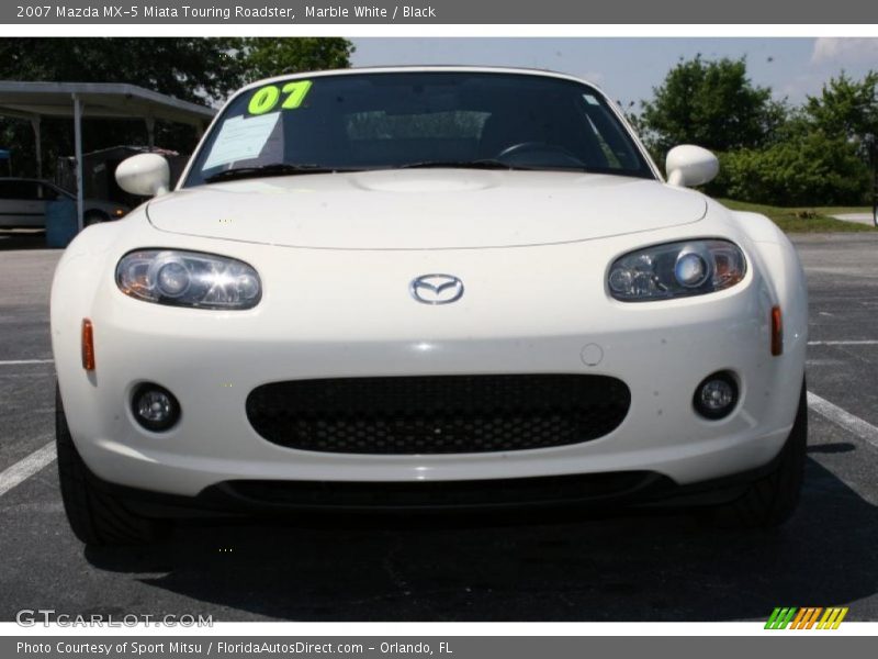 Marble White / Black 2007 Mazda MX-5 Miata Touring Roadster