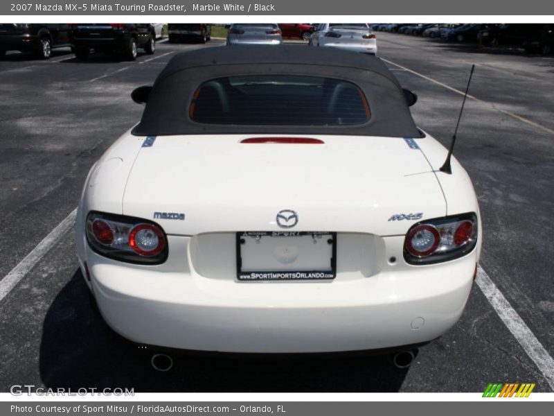 Marble White / Black 2007 Mazda MX-5 Miata Touring Roadster