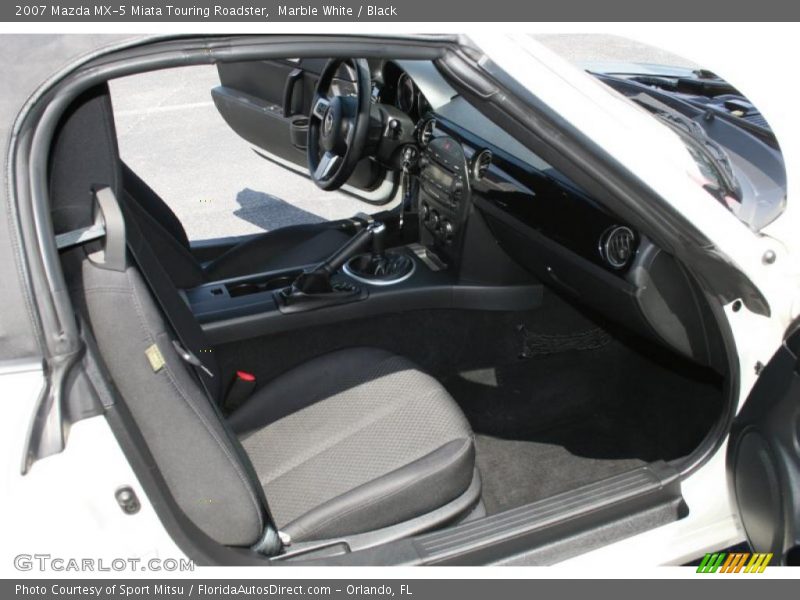 Marble White / Black 2007 Mazda MX-5 Miata Touring Roadster