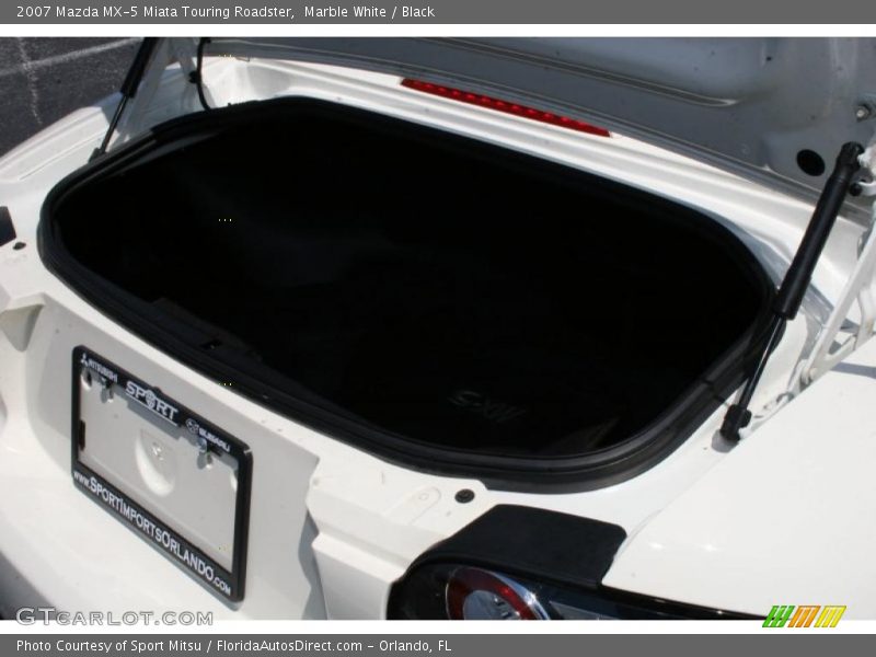 Marble White / Black 2007 Mazda MX-5 Miata Touring Roadster