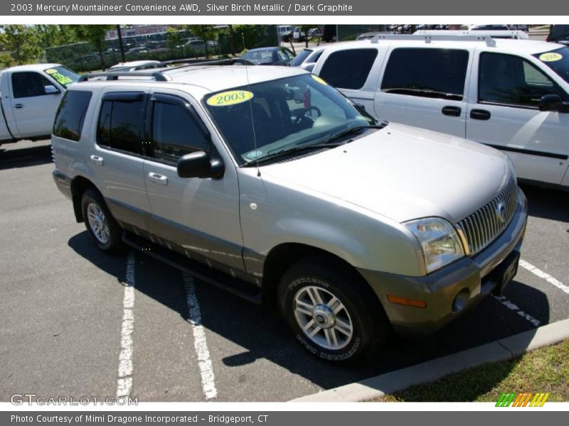 Silver Birch Metallic / Dark Graphite 2003 Mercury Mountaineer Convenience AWD