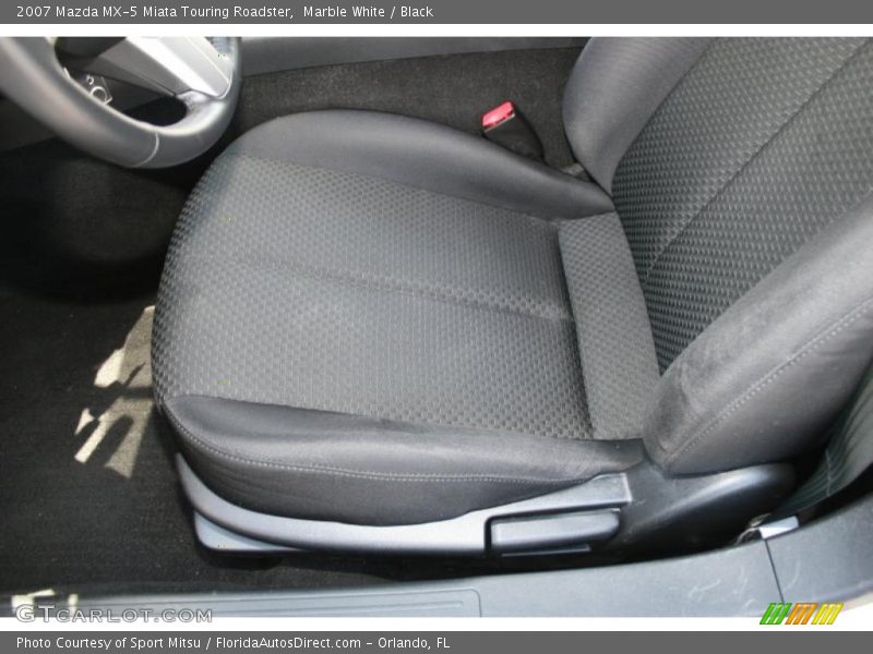 Marble White / Black 2007 Mazda MX-5 Miata Touring Roadster
