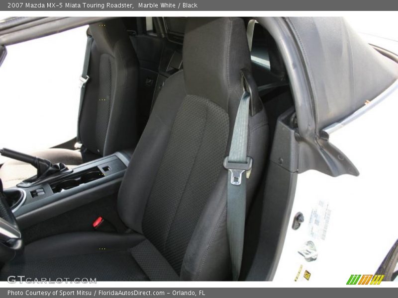 Marble White / Black 2007 Mazda MX-5 Miata Touring Roadster