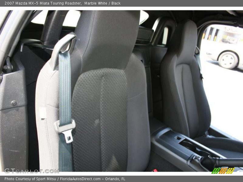 Marble White / Black 2007 Mazda MX-5 Miata Touring Roadster