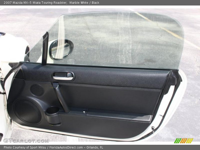 Marble White / Black 2007 Mazda MX-5 Miata Touring Roadster