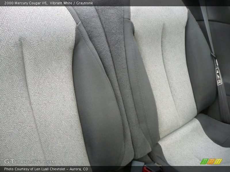 Vibrant White / Graystone 2000 Mercury Cougar V6