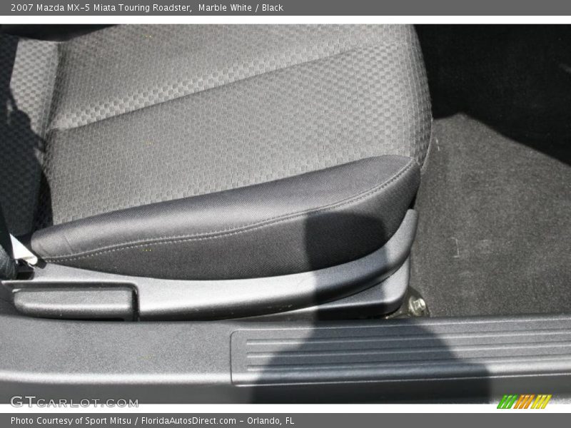Marble White / Black 2007 Mazda MX-5 Miata Touring Roadster