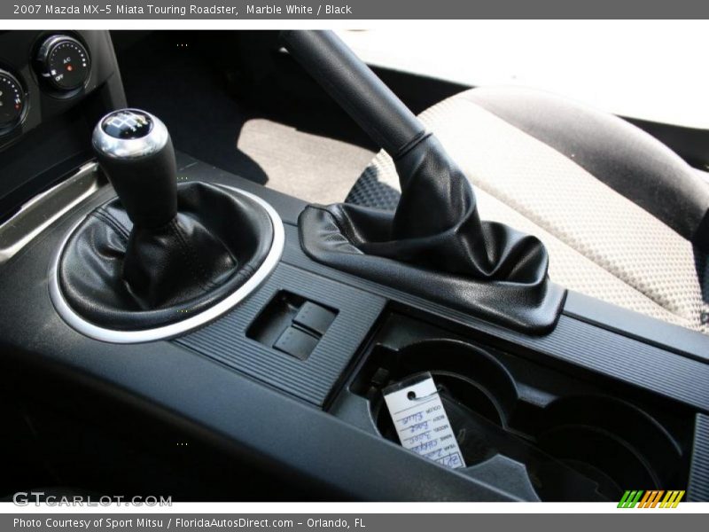 Marble White / Black 2007 Mazda MX-5 Miata Touring Roadster