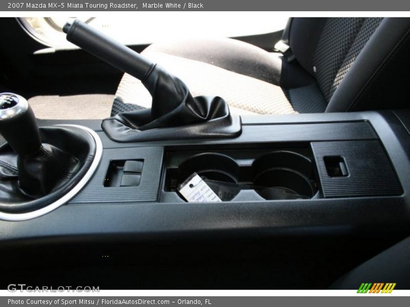 Marble White / Black 2007 Mazda MX-5 Miata Touring Roadster