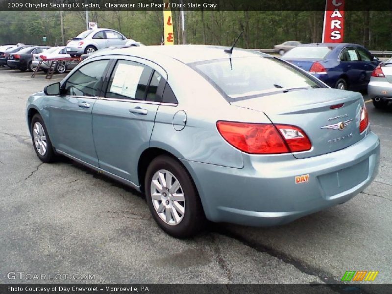 Clearwater Blue Pearl / Dark Slate Gray 2009 Chrysler Sebring LX Sedan
