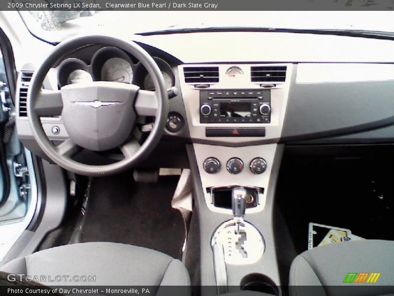 Clearwater Blue Pearl / Dark Slate Gray 2009 Chrysler Sebring LX Sedan