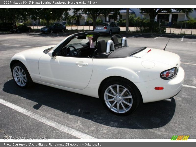 Marble White / Black 2007 Mazda MX-5 Miata Touring Roadster