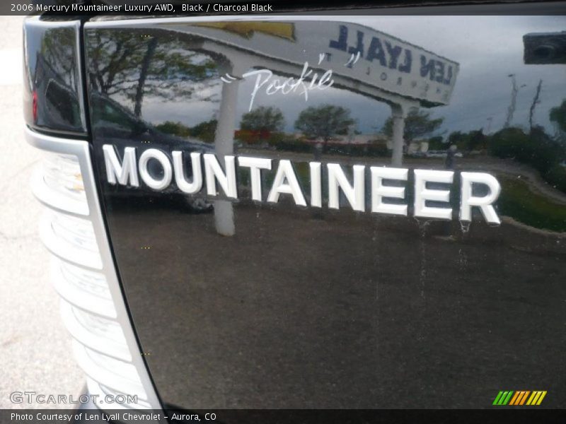Black / Charcoal Black 2006 Mercury Mountaineer Luxury AWD