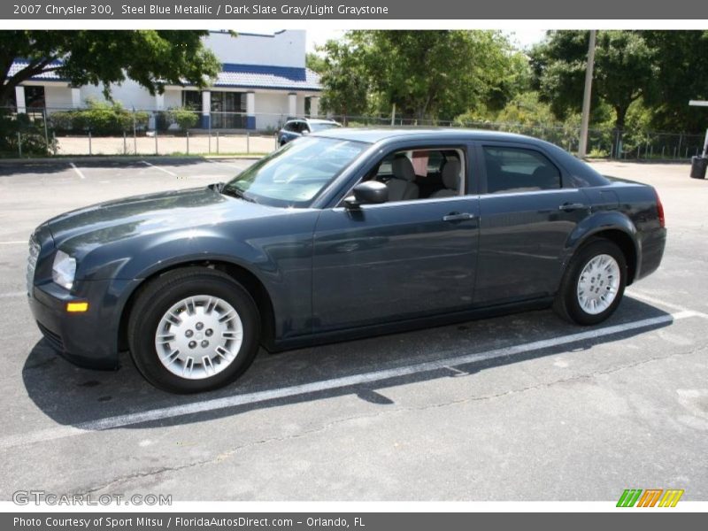 Steel Blue Metallic / Dark Slate Gray/Light Graystone 2007 Chrysler 300