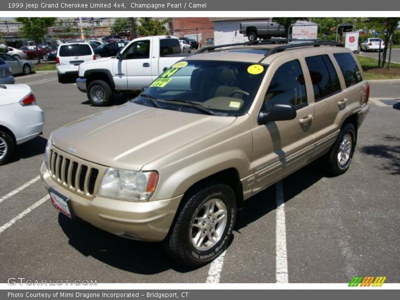 Champagne Pearl / Camel 1999 Jeep Grand Cherokee Limited 4x4