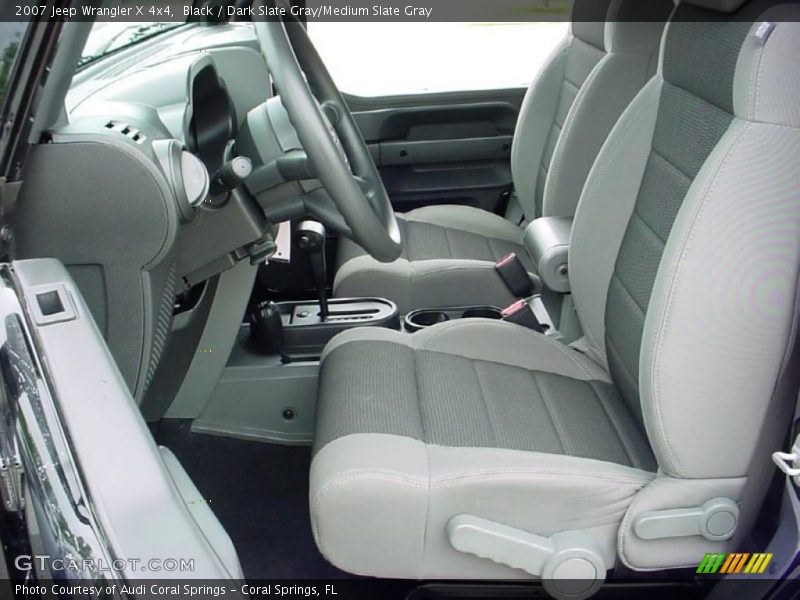 Black / Dark Slate Gray/Medium Slate Gray 2007 Jeep Wrangler X 4x4