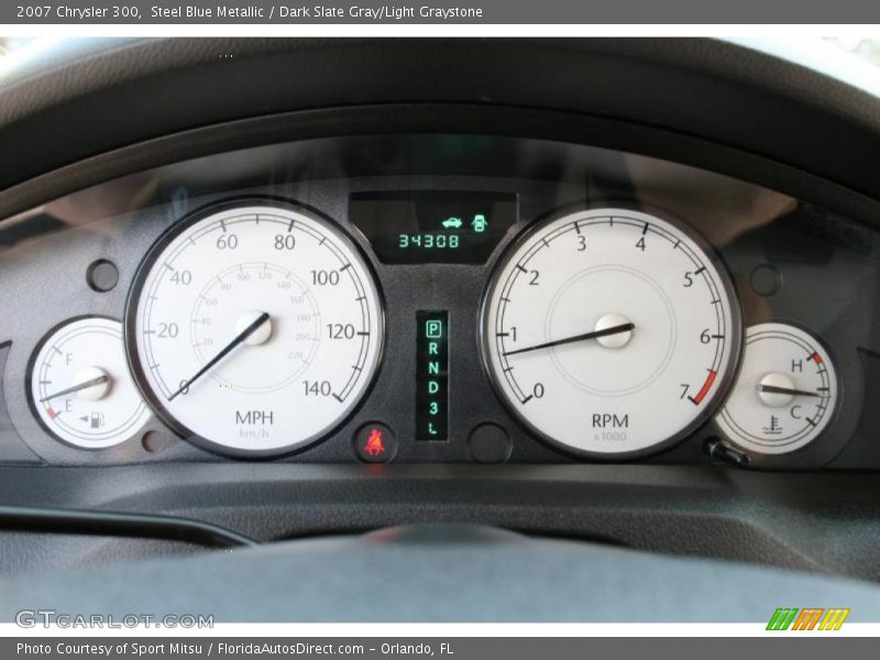 Steel Blue Metallic / Dark Slate Gray/Light Graystone 2007 Chrysler 300