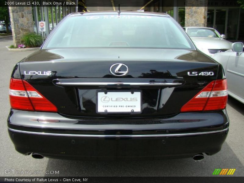 Black Onyx / Black 2006 Lexus LS 430