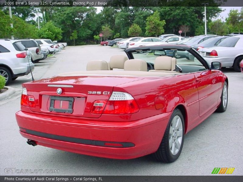 Electric Red / Beige 2006 BMW 3 Series 325i Convertible