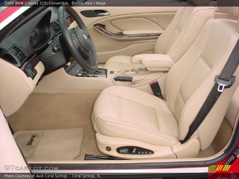 Electric Red / Beige 2006 BMW 3 Series 325i Convertible