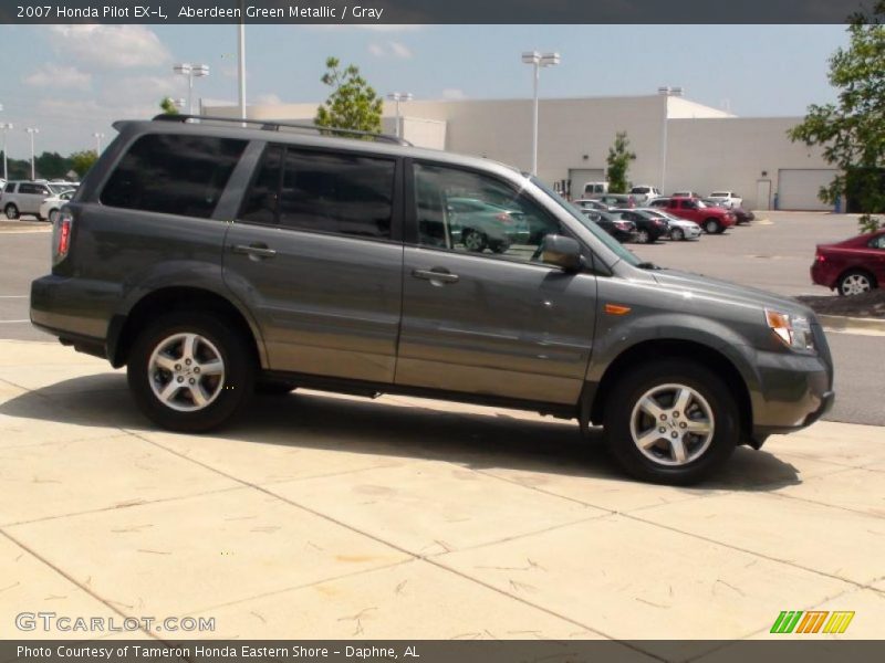 Aberdeen Green Metallic / Gray 2007 Honda Pilot EX-L