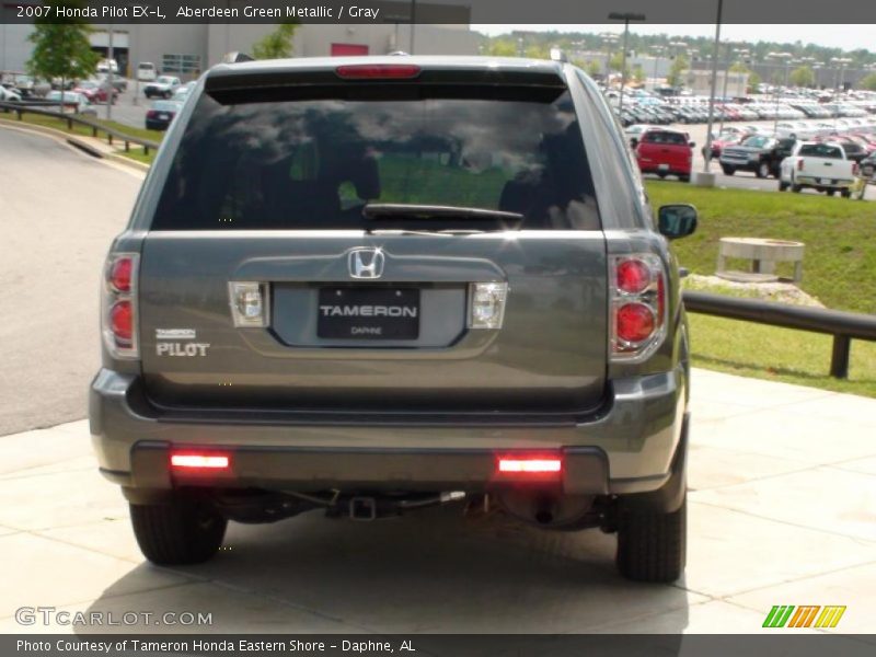 Aberdeen Green Metallic / Gray 2007 Honda Pilot EX-L