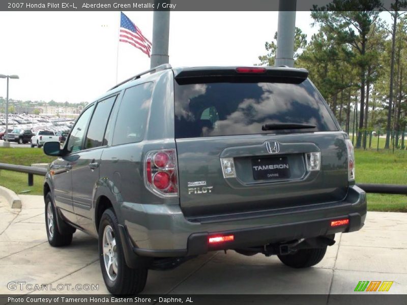 Aberdeen Green Metallic / Gray 2007 Honda Pilot EX-L