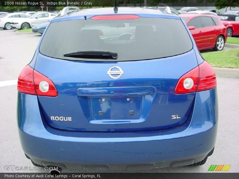 Indigo Blue Metallic / Gray 2008 Nissan Rogue SL