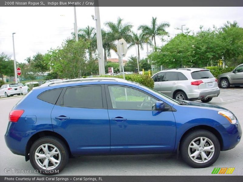 Indigo Blue Metallic / Gray 2008 Nissan Rogue SL