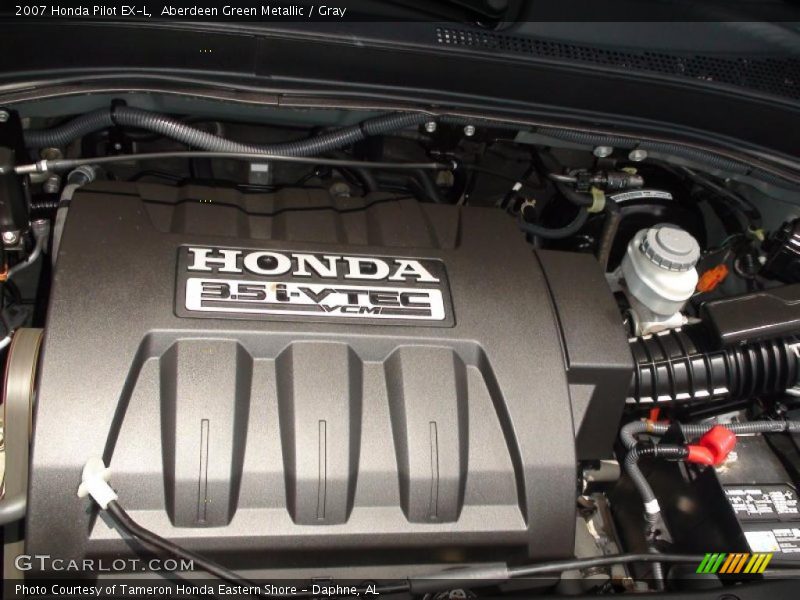 Aberdeen Green Metallic / Gray 2007 Honda Pilot EX-L