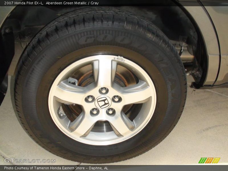 Aberdeen Green Metallic / Gray 2007 Honda Pilot EX-L