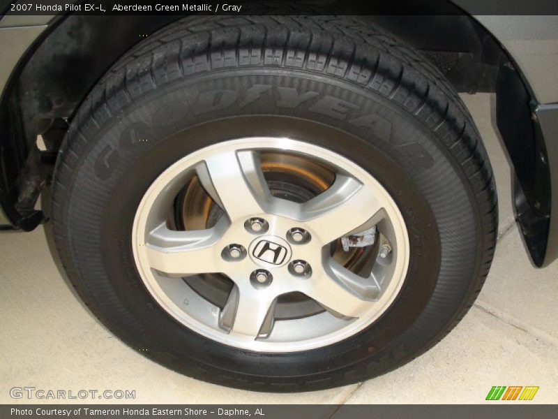 Aberdeen Green Metallic / Gray 2007 Honda Pilot EX-L