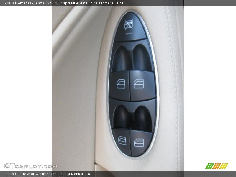 Capri Blue Metallic / Cashmere Beige 2008 Mercedes-Benz CLS 550
