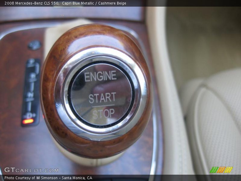 Capri Blue Metallic / Cashmere Beige 2008 Mercedes-Benz CLS 550