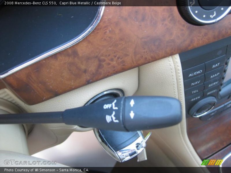 Capri Blue Metallic / Cashmere Beige 2008 Mercedes-Benz CLS 550