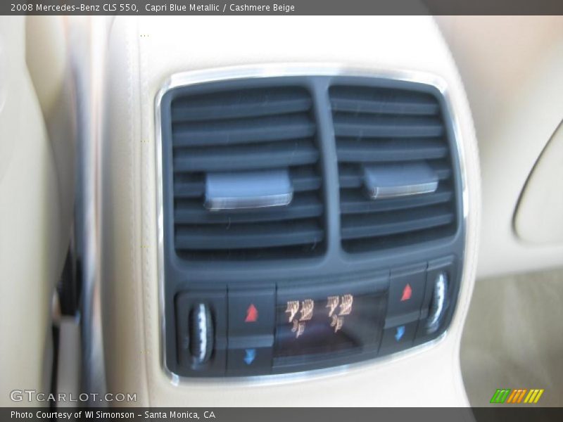 Capri Blue Metallic / Cashmere Beige 2008 Mercedes-Benz CLS 550