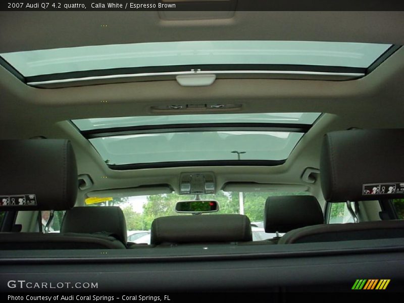 Calla White / Espresso Brown 2007 Audi Q7 4.2 quattro