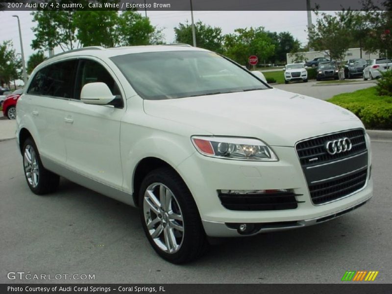 Calla White / Espresso Brown 2007 Audi Q7 4.2 quattro