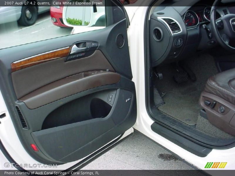 Calla White / Espresso Brown 2007 Audi Q7 4.2 quattro