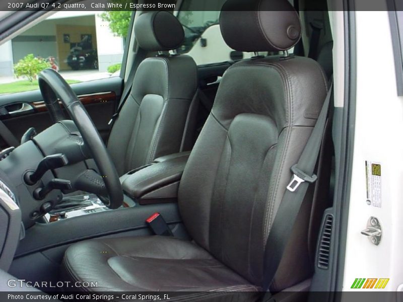 Calla White / Espresso Brown 2007 Audi Q7 4.2 quattro