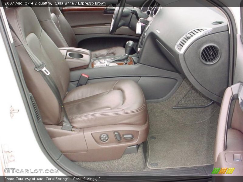 Calla White / Espresso Brown 2007 Audi Q7 4.2 quattro
